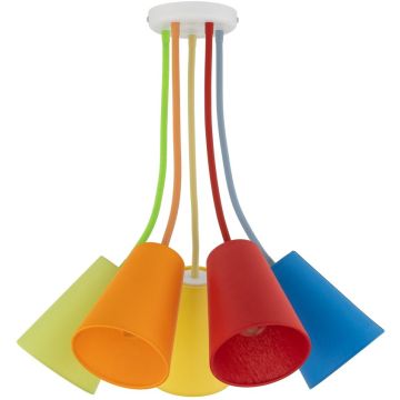 TK Lighting WIRE COLOUR 2107 Stropo šviestuvas 5x60W/E27