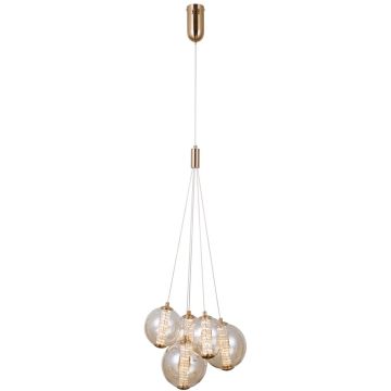 Italux Butero PND-34359-5-HBR-AMB Pakabinama lempa 5x20W/LED 3000K 1830lm IP20
