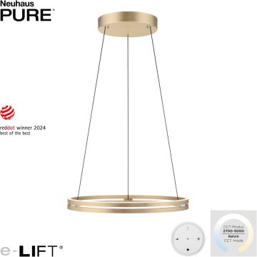 Paul Neuhaus PUREE-LOOP 2551-60 Pakabinama lempa 2x53W/LED 2700-5000k 4480lm ip20