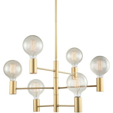 Italux Veva MDM3339/6 GD Stropo šviestuvas 6x40W/E27 IP20