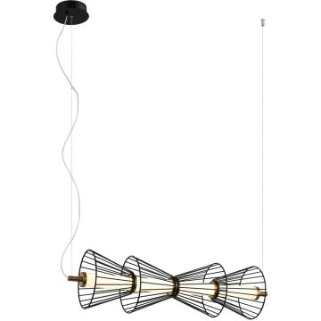 Italux Sanke PND-63849-4-BK Pakabinama lempa 1x15W/LED 3000K 600lm IP20