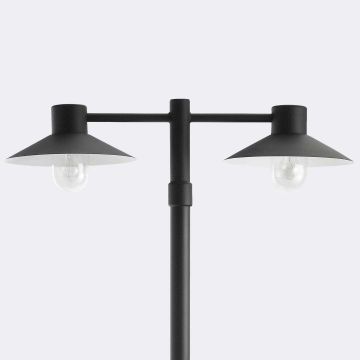 Norlys LUND 275B Gatvės šviesos stulpas 2x9W/E27 IP54