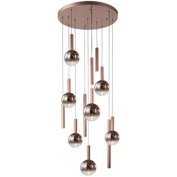 Italux Camino PND-24038-12A-COPP Pakabinama lempa 12x60W/LED 3000K 2469lm IP20
