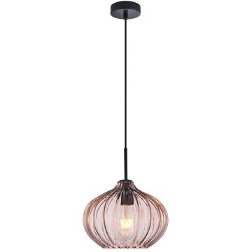 Italux Pansol PND-2940-1S-BK-CF Pakabinama lempa 1x40W/E27 IP20