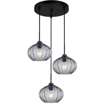 Italux Pansol PND-2940-3AS-BK-SG2 Pakabinama lempa 3x40W/E27 IP20