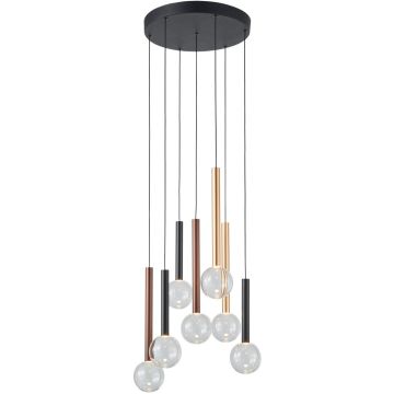 Italux Alinos PND-24019-7A-BK Pakabinama lempa 7x28W/LED 3000K 2205lm IP20