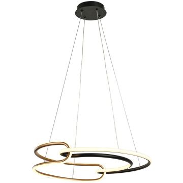 Italux Casar PND-24002-BK-GD Pakabinama lempa 1x40W/LED 3000K/4000K/6000K 3400lm IP20