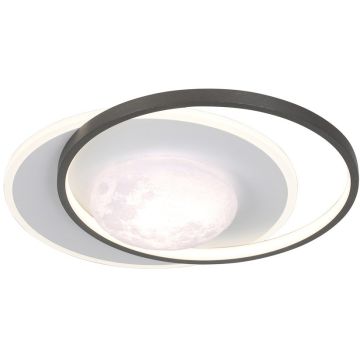 Italux Desulo PLF-02727-S-BK Stropo šviestuvas 1x30W/LED 3000K/4000K/6000K 3900lm IP20