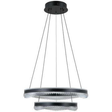 Italux Morte PND-34535-2L-BK Pakabinama lempa 2x70W/LED 3000K/4000K/6000K 4900lm IP20