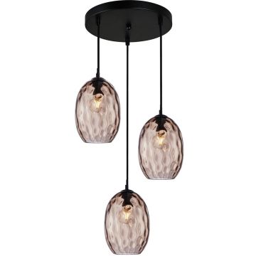 Italux Novala PND-3031-3A-BK-CF Pakabinama lempa 3x40W/E27 IP20