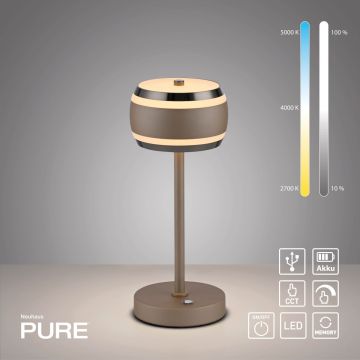 Paul Neuhaus PURE FALLING RINGS 4503-97 Stalo lempa 1x8W/LED 2200-5000k 310lm ip20