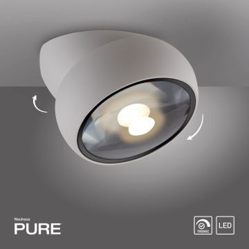Paul Neuhaus PURE MOVE 6235-16 Stropo šviestuvas 1x12W/LED 2700k 650lm ip20