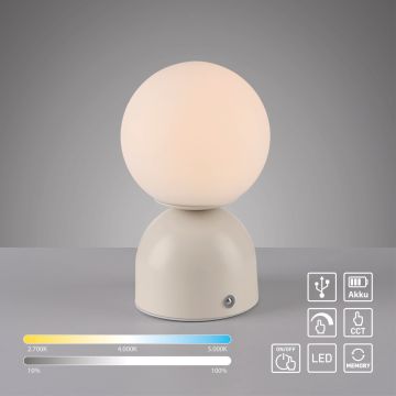 Paul Neuhaus RUDI 19218-39 Stalo lempa 1x1,2W/LED 3000-6000k 90lm ip20