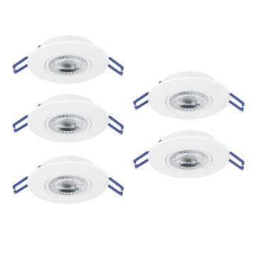 Eglo GEDREZ 300185 Įmontuojamas apšvietimas 5x4.9W/LED 2700K, 4000K, 6500K 2600lm ip20
