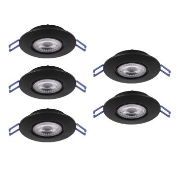 Eglo GEDREZ 300189 Įmontuojamas apšvietimas 5x4.9W/LED 2700K, 4000K, 6500K 2600lm ip20