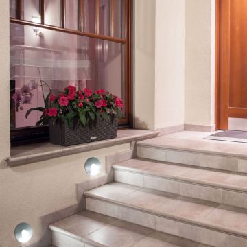 Polux ESPO 309235 Lauko laiptų įmontuojama švieslentė 1x3W/LED 4000K 52LM IP54