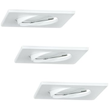 Polux OLIN 305862 Įmontuojamas apšvietimas 1x3,5W/GU10 3000K 250LM IP20