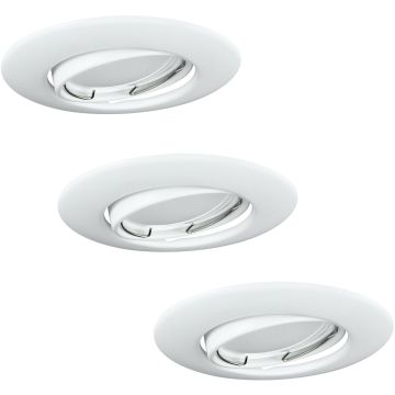 Polux OLIN 306210 Įmontuojamas apšvietimas 1x3,5W/GU10 3000K 250LM IP20