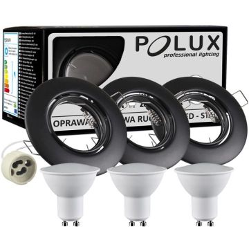 Polux OLIN 306227 Įmontuojamas apšvietimas 1x3,5W/GU10 3000K 250LM IP20