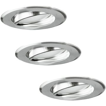 Polux SUN 305268 Įmontuojamas apšvietimas 1x3,5W/GU10 3000K 250LM IP20