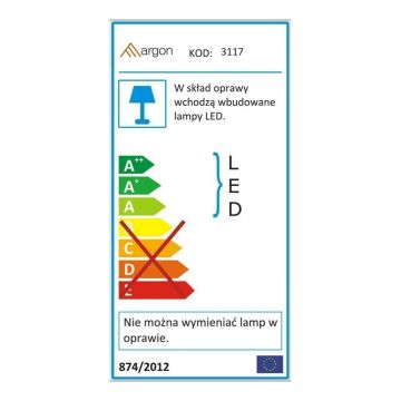 Zuma Line LUSTRO 3117 Veidrodis 1x36W/LED 3000/4000/6000k 626lm ip44