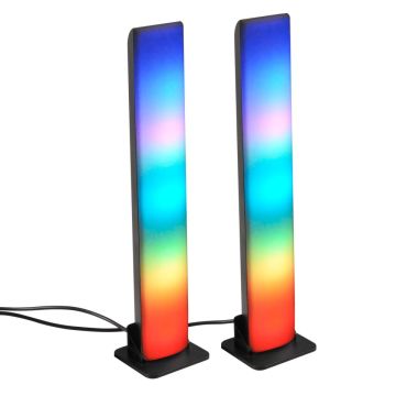 Polux GAMER 326591 Darbo stalo lempa 2x5W/LED RGBW IP20