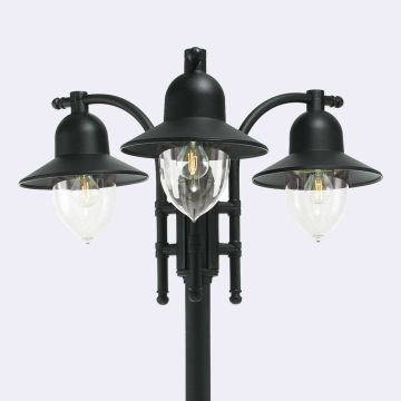 Norlys COMO 373B Gatvės šviesos stulpas 3x9W/E27 IP54