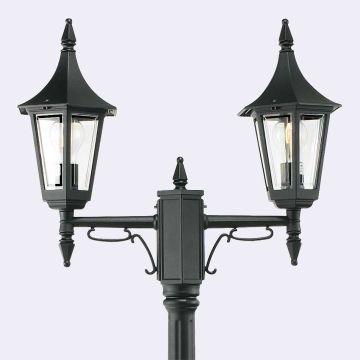 Norlys RIMINI 402B Gatvės šviesos stulpas 2x9W/E27 IP54