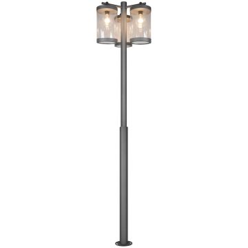 Trio SAMBESI 404160342 Gatvės šviesos stulpas 3x20w/e27 ip44