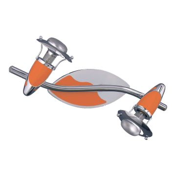 Prezent ZEUS CH/ORANGE 472 Taškinis šviestuvas 2x40W/E14/R50 IP20