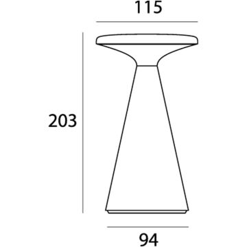 Maxlight FUNGHI T0064 Stalo lempa 1x1.6w/led 2700k 160lm ip44