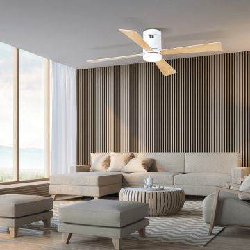 Zambelis CEILING FAN 19137 Ventiliatorius 15W/led 3000K, 4000K, 6000K 1500lm IP20