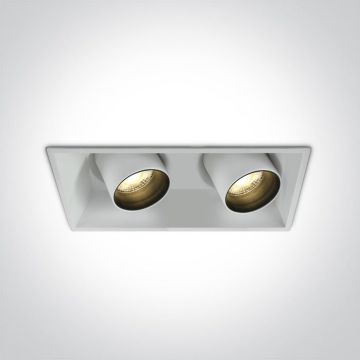 One Light The Recessed Cylinders 51211C/W/W Įmontuojamas apšvietimas 2x11W/LED 3000K 820lm IP20