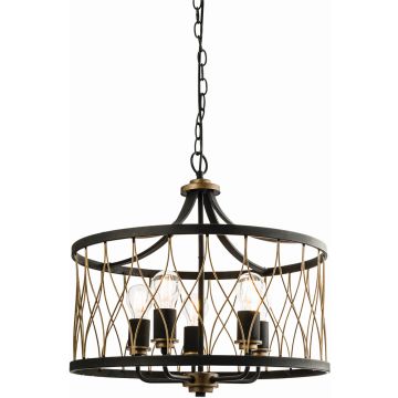 Endon HESTON 61498 Švieslentė 5x60W/E27 IP20