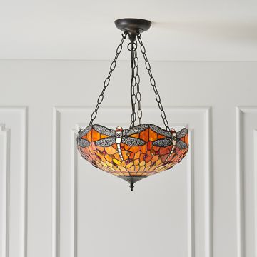 Endon DRAGONFLY FLAME 64076 Pakabinama lempa 3x60W/E27 IP20