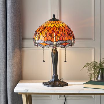 Endon DRAGONFLY FLAME 64092 Stalo lempa 2x60W/E27 IP20