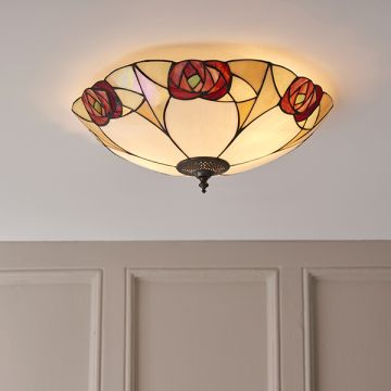 Endon INGRAM 64182 Lubų šviestuvas 2x60W/E27 IP20