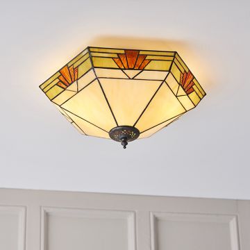 Endon NEVADA 64284 Lubų šviestuvas 2x60W/E27 IP20