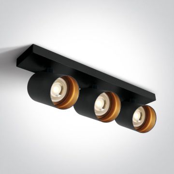 One Light The Retro 65305N/B Taškinis šviestuvas 3x10W/GU10 IP20