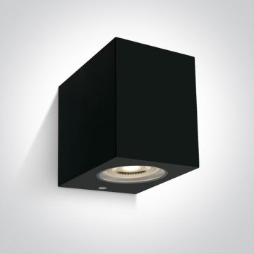 One Light Outdoor Cube 67142H/B Sienos lempa 1x6W/GU10 IP65