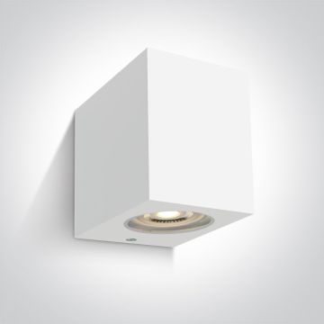 One Light Outdoor Cube 67142H/W Sienos lempa 1x6W/GU10 IP65