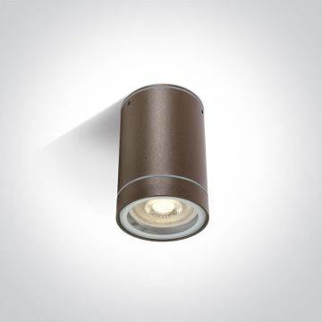 One Light Outdoor Cylinders 67130C/BR Lubų šviestuvas 1x10W/GU10 IP54