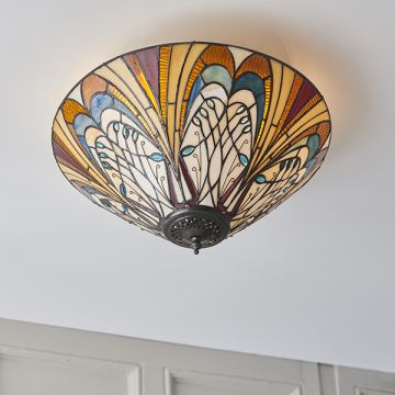 Endon HECTOR 70241 Lubų šviestuvas 2x60W/E27 IP20