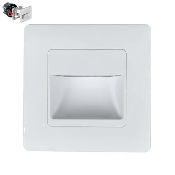 Prezent STEP LIGHT SINGLE VERSION 70409 Lauko laiptų įmontuojama švieslentė 1x1W/LED 95lm IP20