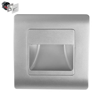 Prezent STEP LIGHT SINGLE VERSION 70410 Lauko laiptų įmontuojama švieslentė 1x1W/LED 95lm IP20