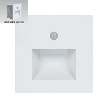 Prezent STEP LIGHT SUNNY SENSOR 70414 Lauko laiptų įmontuojama švieslentė 1x1W/LED 70lm IP20