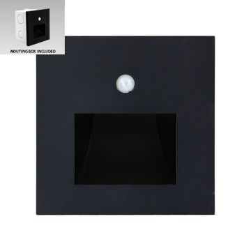 Prezent STEP LIGHT SUNNY SENSOR 70418 Lauko laiptų įmontuojama švieslentė 1x1W/LED 60lm IP20