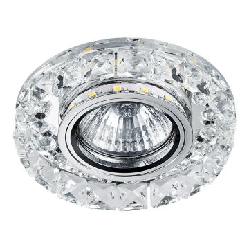 Prezent ELEGANT DOUBLE LIGHT 71074 Įmontuojamas apšvietimas 1x50W/GU10|1x3W/LED 380lm IP20