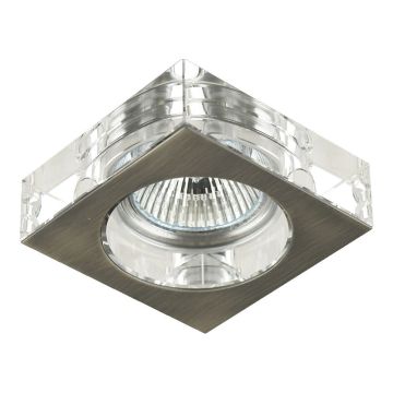 Prezent ELEGANT GLASS FIX 71009 Dekoratyvinis įmontuojamas apšvietimas 1x50W/GU10 IP20