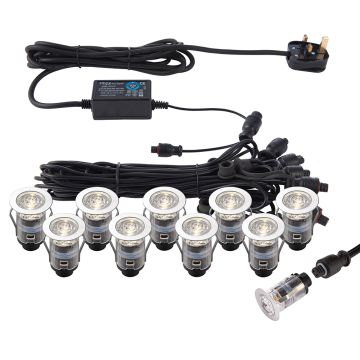 Endon IKONPRO CCT 73347 Sodo apšvietimas 10x0,75W/LED 3000K/4000K 120LM IP67